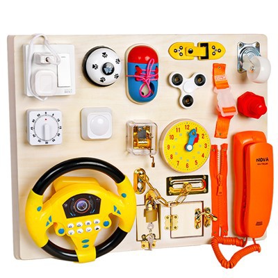 스티어링 휠 바쁜 보드