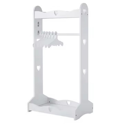 나무 어린이 코트 랙